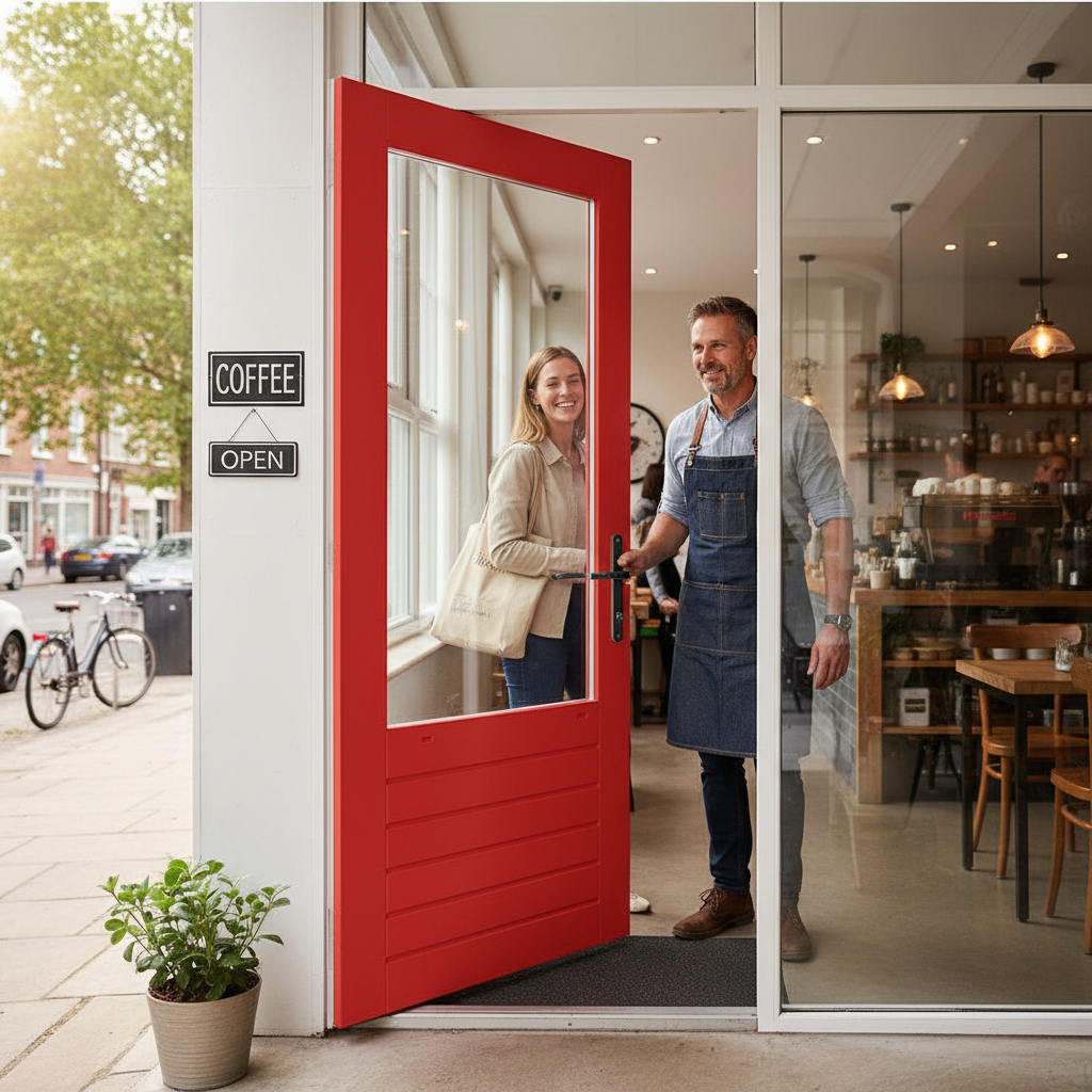 Premium Custom Made External Door Crafted from Solid Merbau Hardwood with Ventilation Slots and 6-Year Warranty