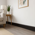 2.4m Black Torus Laminate Skirting Board for Stylish Interiors