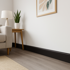 2.4m Black Torus Laminate Skirting Board for Stylish Interiors