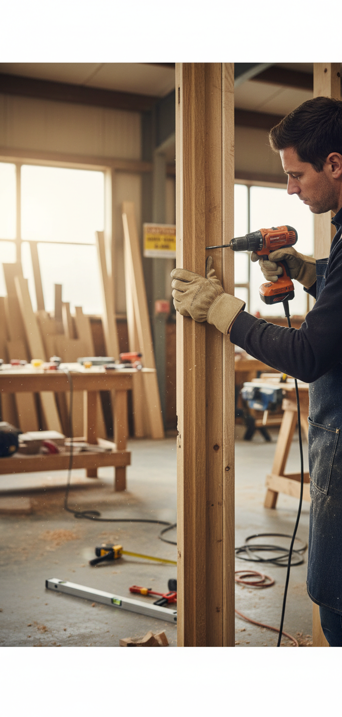Premium Unfinished Oak Type FD30 Fire Door Casing with Pre-Grooved Intumescents and Adjustable Widths