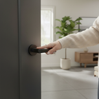 Premium Lever Door Handle on Round Rose with 10-Year Guarantee - Ideal for Residential and Commercial Use