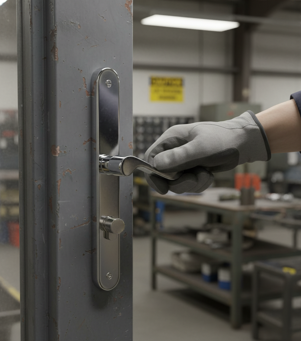 Premium Scroll Lever on Long Rounded Backplate with Discreet Fittings for Enhanced Style and Functionality