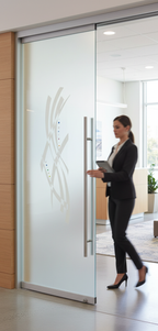 Premium Frameless Satin Glass Door System with 100mm Jambs and Glass Ball Handle - Custom Sizes Up to 1026mm x 2040mm