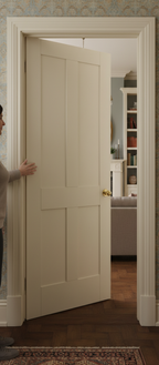 Premium Custom Colour Victorian 4 Panel Shaker Fire Door with Engineered Construction and FSC Certification