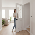 Premium Textured 2P 1L Glazed Internal Door for Natural Light Transfer - High-Quality Professional Grade for Industrial and Commercial Applications