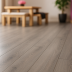 8mm Grey Oak Laminate Flooring - Elegant Design for Modern Spaces - detail view