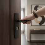 Premium Matt Black Keyhole Handle with Stepped Design and 10 Year Guarantee - High-Quality Professional Grade for Industrial and Commercial Applica...