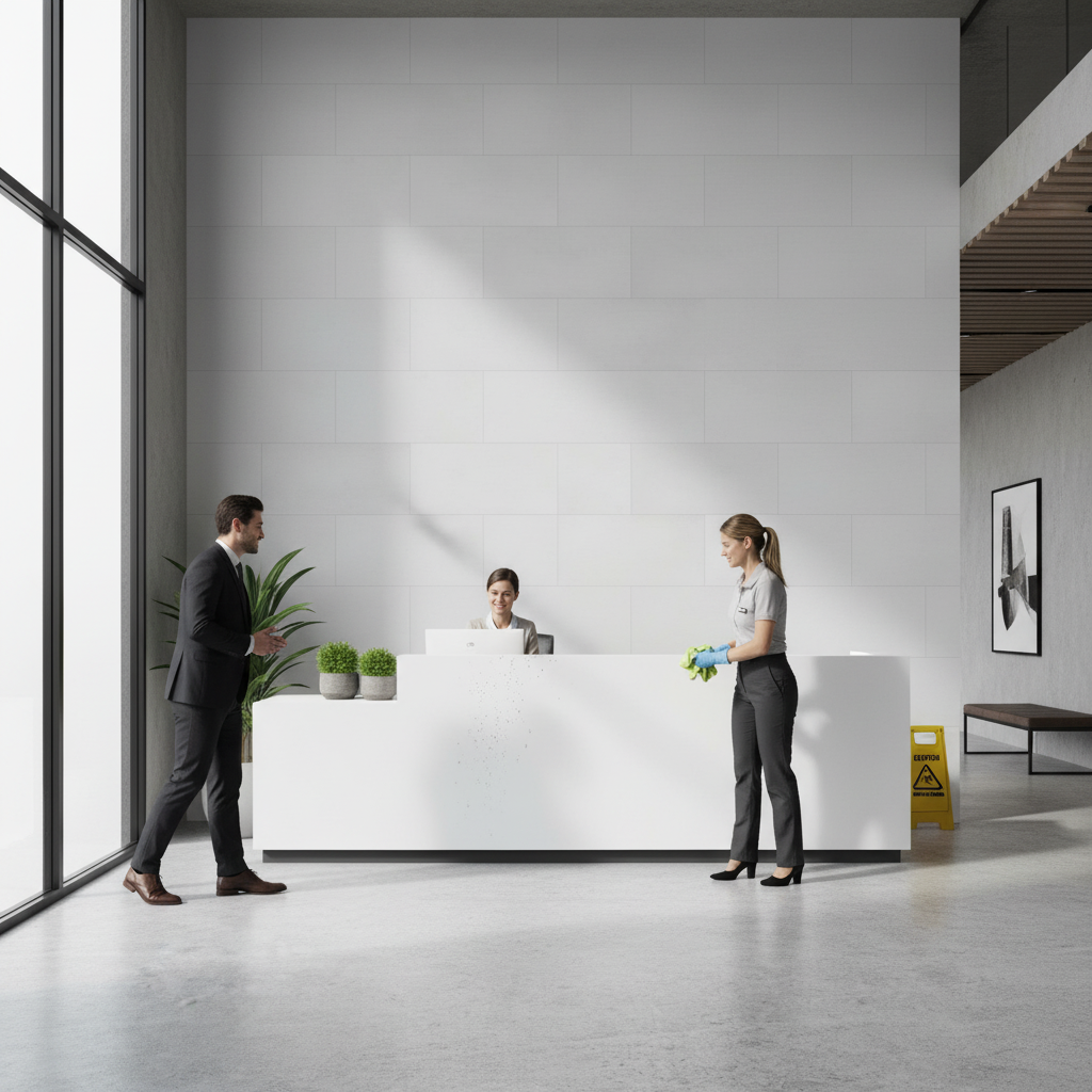 Premium Light Grey Concrete Wall Panelling with UV Resistant Coating - 4mm Thick, Easy Installation, Ideal for Modern Interiors - Image 2