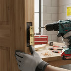 Premium 3-Inch CE Bathroom Lock - Satin Brass Finish, Fire Rated with Compatibility for Intumescent Seals