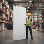 Premium White Internal Fire Door - 30 Minutes Fire Rated, Engineered Construction, Multiple Sizes Available for Modern and Traditional Homes