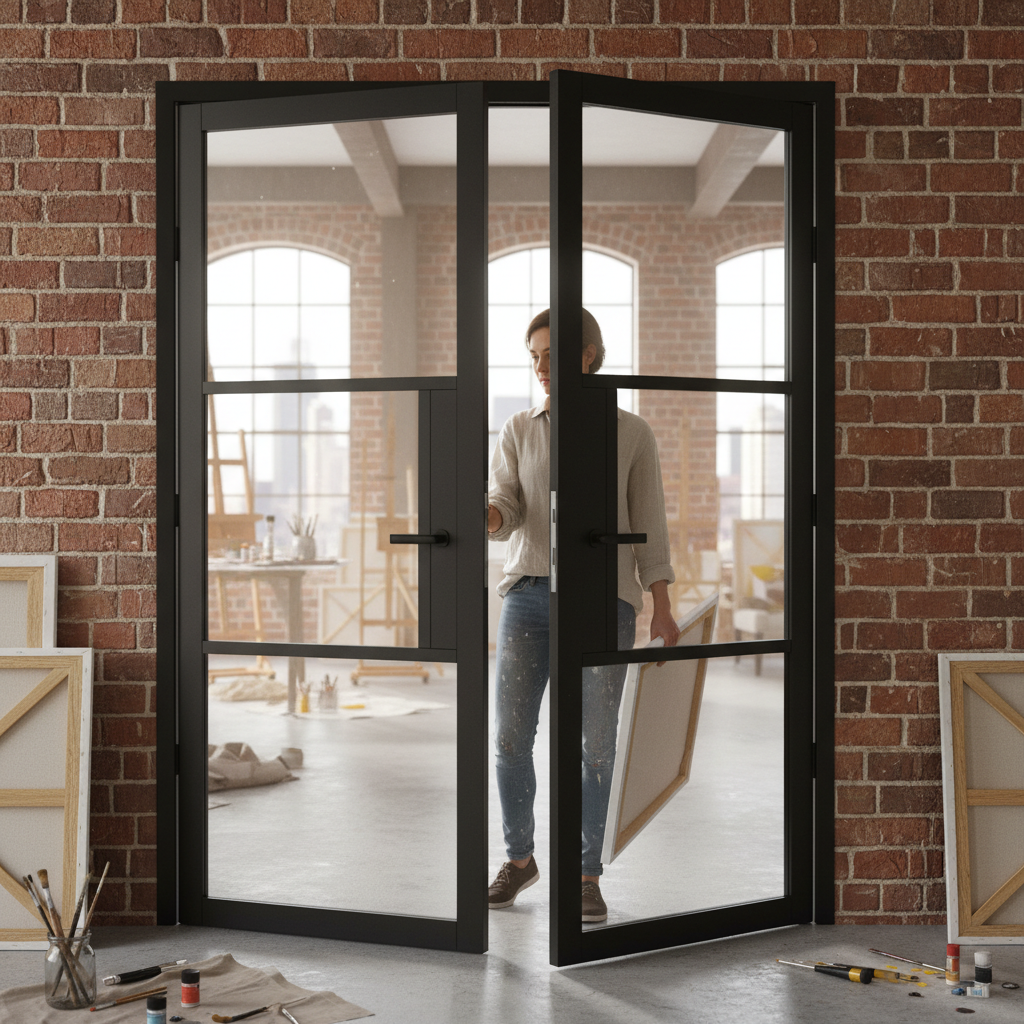 Premium Clear Glazed Internal Door Pair with Solid Engineered Core and Decorative Beading for Modern Homes