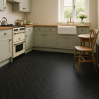 Black Stone Effects Water-Resistant 8mm Matt Laminate Flooring 1183x293mm