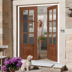 Premium External French Doors with Laminated Timber Cores for Strength and Stability, Suitable for Single or Double Glazing