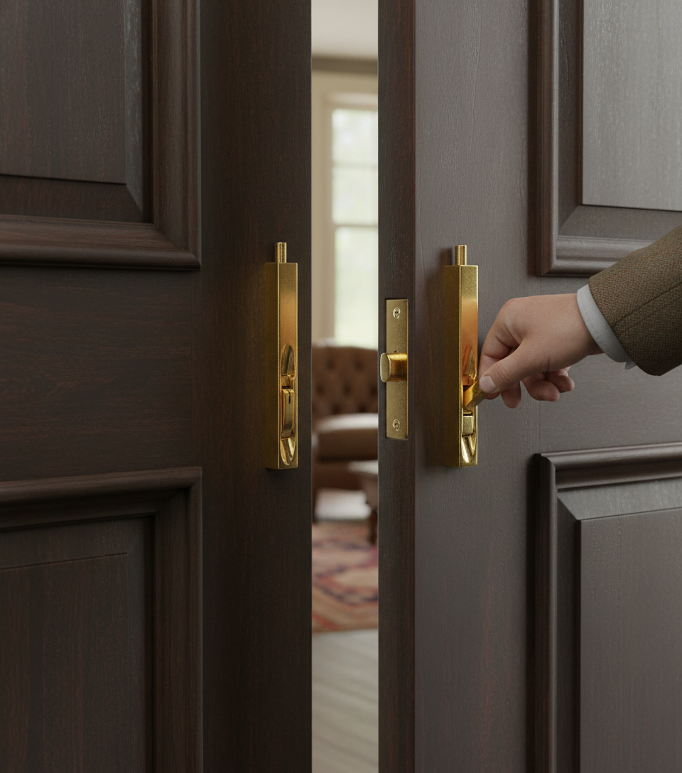 Premium Lever Action Flush Bolt for Enhanced Door Security - Ergonomic Design with 10-Year Guarantee and Various Sizes