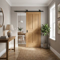 Internal Oak Sliding Door Unfinished Traditional Victorian 4 Panel