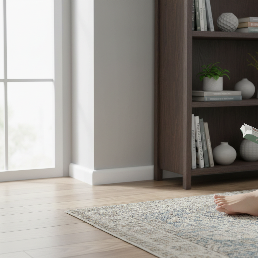 Premium 2.4m White Painted Quadrant Moulding 12mm x 19mm for Flooring Protection