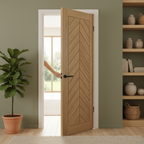 Fully Finished Chevron Door - Solid Engineered Core with Eco-Friendly Timber for Modern Interiors - Image 2