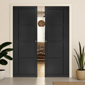 Premium Double Pocket Door Set with Galvanised Steel Frame and Adjustable Runners for Seamless Interior Transitions