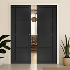 Premium Double Pocket Door Set with Galvanised Steel Frame and Adjustable Runners for Seamless Interior Transitions