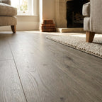 6mm Thick Grey Rigid Core Vinyl Flooring - Waterproof LVT - detail view