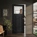 Premium Internal Fully Finished Oak Clear Glass Made-to-Measure Door with Modern Elegance and Natural Light Enhancement - Image 2