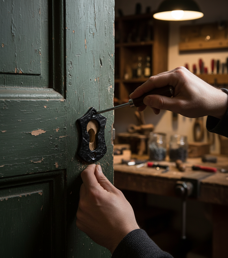 Premium Escutcheon for Euro Profile Locks - Ideal for Authentic Aesthetic Appeal in Various Settings