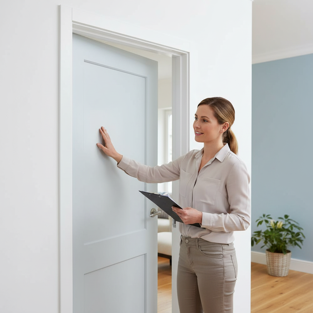 Premium White Primed Door Lining Set - Durable and Ready for Custom Finish with Doorstops - Image 2