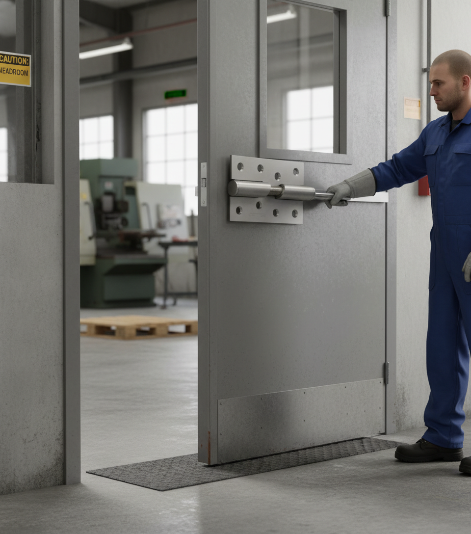 Premium Rising Butt Hinge 4" - Satin Stainless Steel with Fixing Screws for Left or Right Hand Use