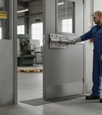 Premium Rising Butt Hinge 4" - Satin Stainless Steel with Fixing Screws for Left or Right Hand Use