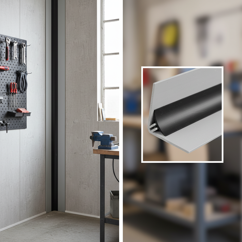 Premium Aluminium Inner Corner Trim for SPC Wall Panels - 2.6m Length for Seamless Finish