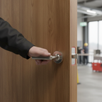 Premium 63mm CE13 Fire Rated Bolt Through Tubular Latch - Satin Chrome Finish for Enhanced Safety