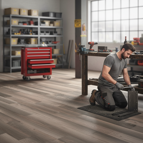 Premium 12mm Laminate Flooring in Deep Oak Tone with AC5 Rating for Heavy Traffic Areas