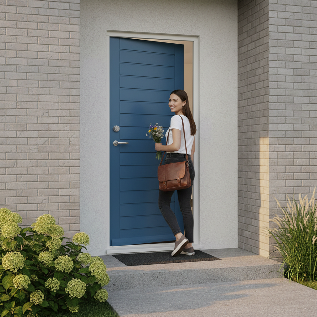 Premium Custom Made External Door with Solid Merbau Hardwood, 44mm Thickness, and RAL Color Options for Tailored Fit