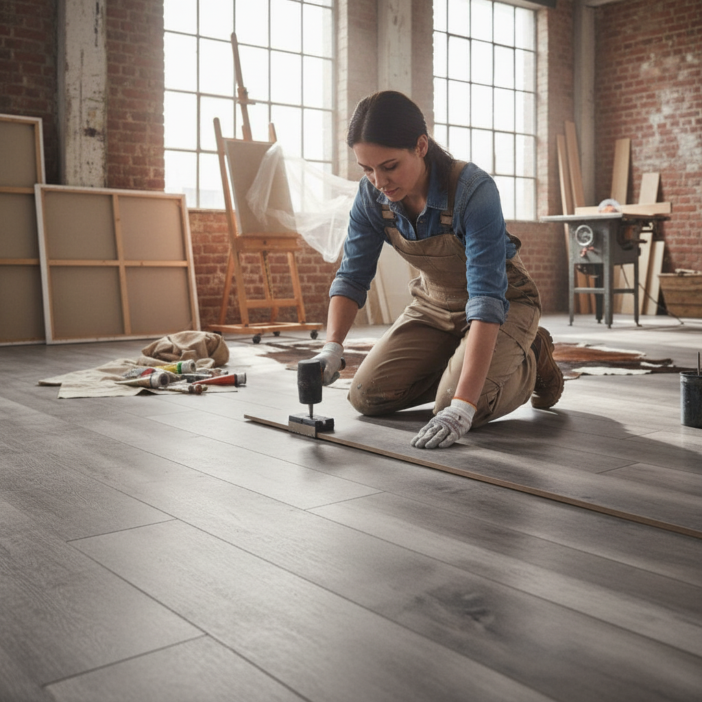 Premium 10mm Handscraped Moisture Resistant Laminate Flooring - Authentic Style and Durable Design for High Humidity Areas