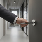 Premium Designer Round Lever Door Handle Set with Polished Chrome Finish for Modern Interiors