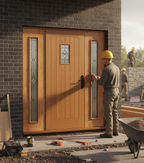 Premium Grand Entrance Doorset with Solid Engineered Construction and Insulated Triple Glazed Panels