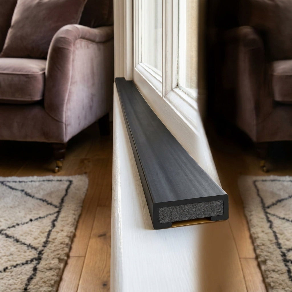 2100mm Black Intumescent Fire Seal, 15mm Depth, 30-Minute Fire Rating - detail view