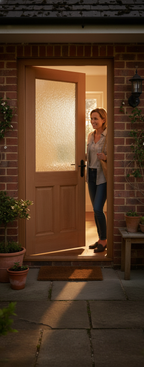 Premium Hardwood Unglazed External Door with Engineered Construction and A-Grade Veneer for Strength and Stability