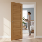 Premium Fully Finished Oak Interior Door with Solid Core and Custom Sizing Options for Modern Interiors