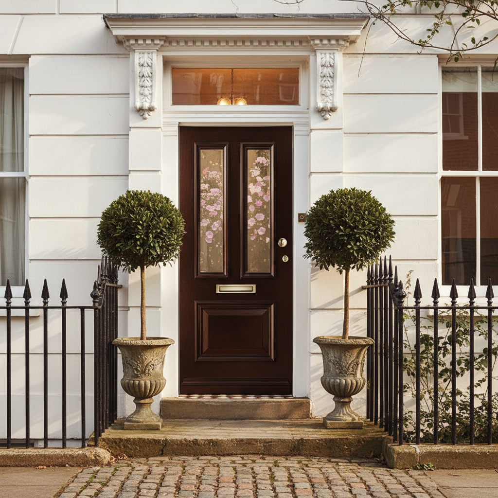Premium Custom Made Victorian External Door with Solid Merbau Hardwood, 44mm Thickness, and Custom RAL Colour Options