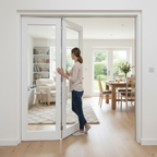 Premium 8ft Internal White Folding Bifold Doors with Engineered Core for Modern Living Spaces