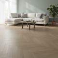 Premium 12mm Laminate Herringbone Flooring with Cork Underlay for Comfort and Easy Installation