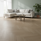 Premium 12mm Laminate Herringbone Flooring with Cork Underlay for Comfort and Easy Installation