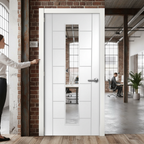 Premium 7 Panel Clear Glazed Door with Toughened Safety Glass and Engineered Construction for Enhanced Stability and Performance