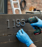 Premium Door Numerals in Satin Chrome Finish with Fixing Screws for Easy Installation