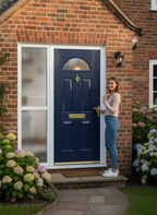 Premium External Glazed Fire Door Set with Sidelight - 30 Minute Fire Resistance, Multipoint Locking System, and Custom Color Options