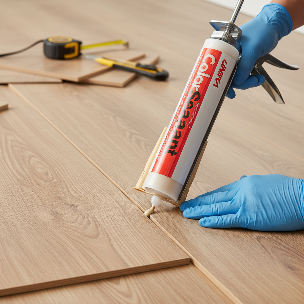 Premium 310ml ColourSealant for Light Oak Laminate & Timber Flooring - Waterproof, Flexible, Paintable Sealant