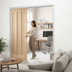 Premium Telescopic Pocket Door System with Wooden Jamb Kit, Adjustable Doorstops and 15-Year Guarantee