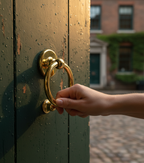 Premium Victorian Style Ring Door Knocker with Sprung Flap for Front Doors - High-Quality Professional Grade for Industrial and Commercial Applicat...