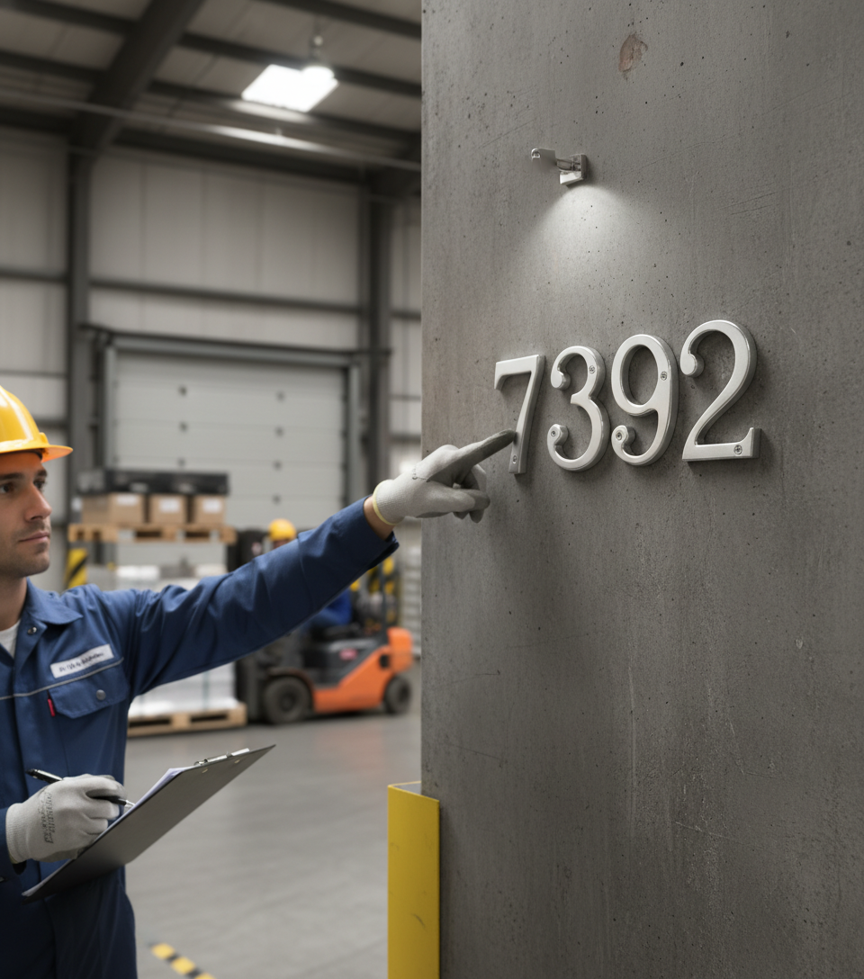 Premium Door Numerals in Satin Chrome Finish with Fixing Screws for Easy Installation